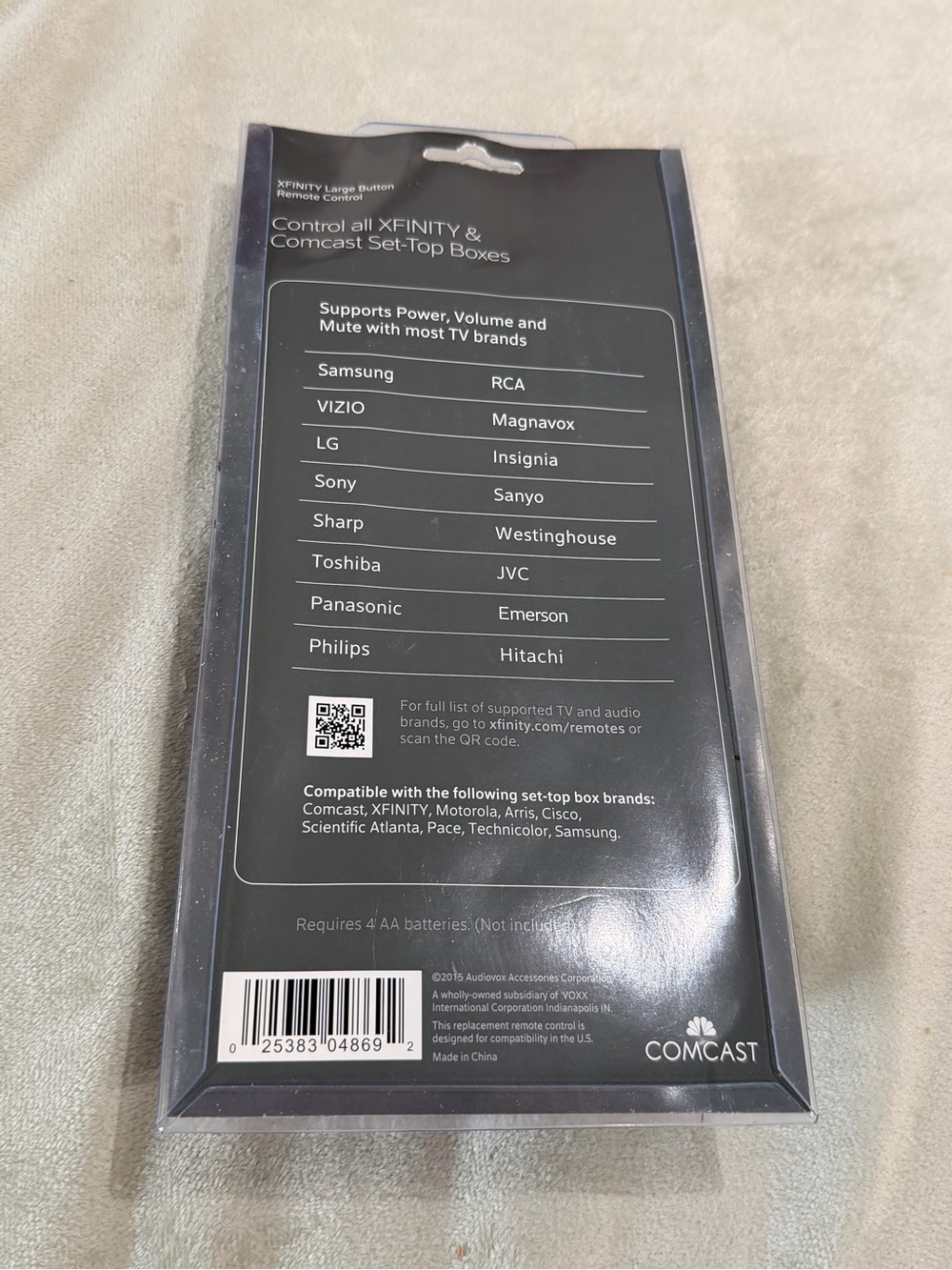Xfinity/Comcast Remote Control NEW/SEALED Extra Large Button Back Lit - Picture 2 of 2